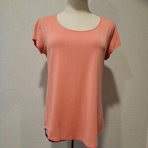SOMA Tee, SZ XS, Coral. Extra Soft and Long in Back. Excellent Condition!